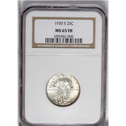 1930-S 25C MS65 Full Head NGC. The lustrous surfaces d 