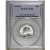 Image 1 : 1932-D 25C AU58 PCGS. A trace of highpoint friction ke 