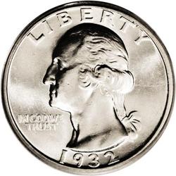 1932-D 25C MS64 PCGS. Well struck and untoned, with bl 