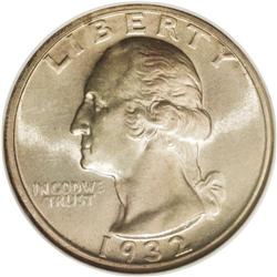 1932-D 25C MS64 NGC. Well struck except for a mushy mi 