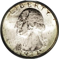 1932-D 25C MS65 PCGS. Original silver-gray surfaces ar 