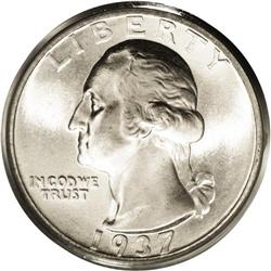 1937-D 25C MS67 PCGS. Exemplary, satiny surfaces are d 