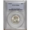Image 1 : 1938-S 25C MS66 PCGS. Tan-tinged silver-gray toning co 