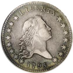 1795 50C 2 Leaves XF40 NGC. O-119, R.4. Star 1 pierces 