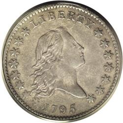 1795 50C 2 Leaves XF45 ANACS. O-129, R.5. Star 1 pierc 