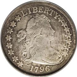 1796 50C 15 Stars--Repaired, Whizzed--NCS. Fine Detail 