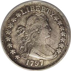 1797 50C --Mount Removed, Damaged--NCS. VF Details. MAR 