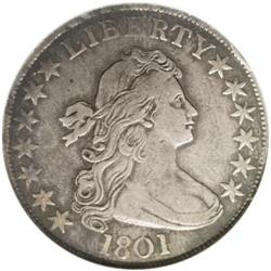 1801 50C VF35 ANACS. O-101, R.3. The two reverse dies 