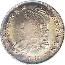 1817 50C MS64 PCGS. O-106a, R.4. Concentric bands of f 