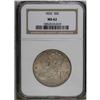 Image 1 : 1832 50C Large Letters MS62 NGC. O-101a, R.1. The heav 