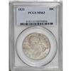 Image 1 : 1833 50C MS63 PCGS. O-110a, R.2. A die line through th 
