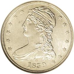 1839-O 50C MS61 NGC. Boldly struck for the type, this 