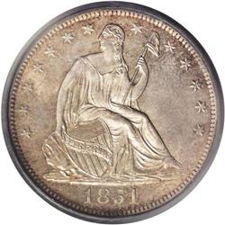 1851-O 50C MS65 PCGS. An interesting and lovely Gem of 