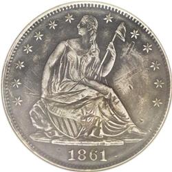 1861 50C Scott Token--Damaged, Corroded--ANACS. AU Det 