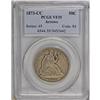 Image 1 : 1873-CC 50C Arrows VF35 PCGS. Moderate wear is evident 