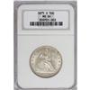 Image 1 : 1875-S 50C MS64 NGC. This near-Gem has the frosted min 