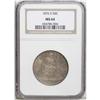 Image 1 : 1876-S 50C MS64 NGC. Choice and appealing with pleasin 