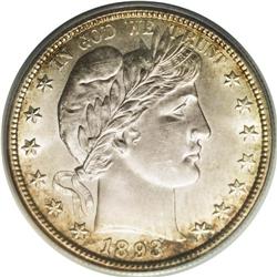 1893-S 50C MS64 PCGS. This piece is virtually a Gem, s 