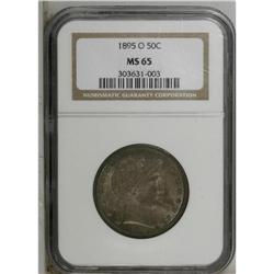 1895-O 50C MS65 NGC. A Gem example of this scarce 