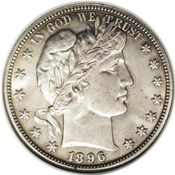 1896-O 50C MS64 NGC. Considered a better date among th 