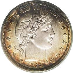 1894 50C PR67 Cameo PCGS. Delectable amber-gold and sk 