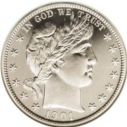 1901 50C PR67 NGC. The 1901 is one of the more availab 