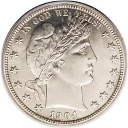 1904 50C PR66 PCGS. This lovely Gem proof has bright s 