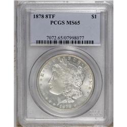 1878 8TF S$1 MS65 PCGS. VAM-18. A collectible and inte 