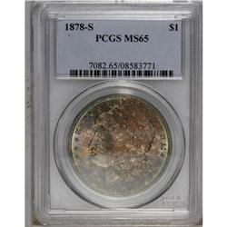 1878-S S$1 MS65 PCGS. Nicely struck and lustrous, thou 