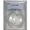 Image 1 : 1879 S$1 MS65 PCGS. A sharply struck and remarkably cl 