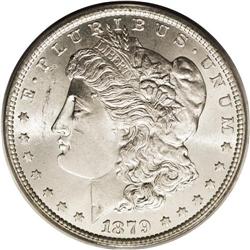 1879-O S$1 MS65 PCGS. This exactingly struck and highl 