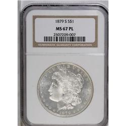 1879-S S$1 MS67 Prooflike NGC. The fields of this piec 