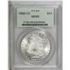 Image 1 : 1880-CC S$1 MS65 PCGS. Well struck with pretty luster 