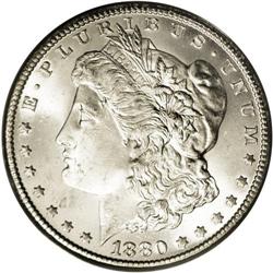 1880-CC S$1 MS66 PCGS. With an original mintage of onl 