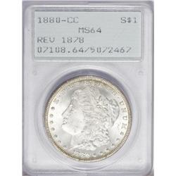 1880/79-CC S$1 Reverse of 1878 MS64 PCGS. VAM-4. A Top 