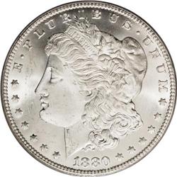 1880/79-CC S$1 Reverse of 1878 MS65 PCGS. VAM-4. A Top 