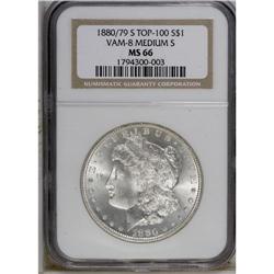 1880-S S$1 8 Over 7 MS66 NGC. VAM-8. A Top 100 Variety 