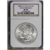 Image 1 : 1880-S S$1 8 Over 7 MS66 NGC. VAM-8. A Top 100 Variety 