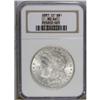 Image 1 : 1881-CC S$1 MS66 NGC. Pinpoint striking definition is 