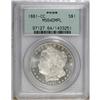 Image 1 : 1881-CC S$1 MS64 Deep Mirror Prooflike PCGS. Intensely 