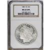 Image 3 : 1881-CC S$1 MS65 Deep Mirror Prooflike NGC. The pristi 