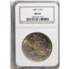 Image 1 : 1881-S S$1 MS65 NGC. The untoned reverse contrasts wit 