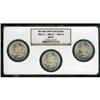Image 1 : Set of Three Carson City Morgan Dollars MS65 NGC. House 