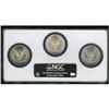 Image 2 : Set of Three Carson City Morgan Dollars MS65 NGC. An at 