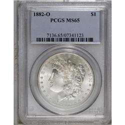 1882-O S$1 MS65 PCGS. Essentially untoned with strong 