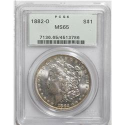1882-O S$1 MS65 PCGS. Typically struck with pale golde 