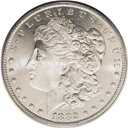 1882-O S$1 MS65 Deep Mirror Prooflike PCGS. Well-produ 