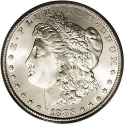 1883-CC S$1 MS67 PCGS. A magnificent layer of gleaming 