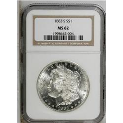 1883-S S$1 MS62 NGC. A sharply struck example of this 