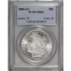 1885-CC S$1 MS65 PCGS. A gorgeous Gem with brilliant w 